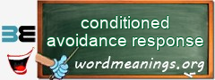 WordMeaning blackboard for conditioned avoidance response
